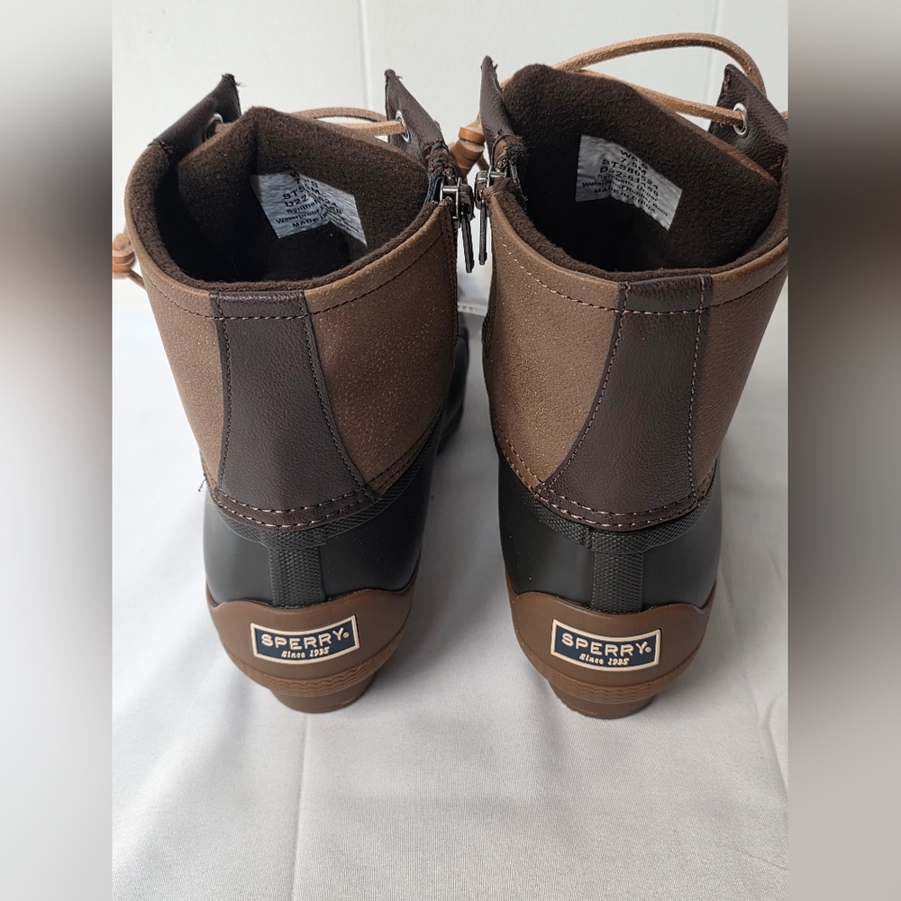 Sperry Syren Golf Two Tone Waterproof Duck Boots Womens Size 7.5 New - Picture 7 of 9